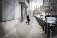Dominic Raab MP departs the BBC 
Sunday Morning with Sophie Raworth 
at the BBC, Broadcasting House, London, Great Britain 
23rd January 2022 

Dominic Raab MP, justice secretary and deputy prime minister leaving the BBC