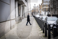 Dominic Raab MP departs the BBC 
Sunday Morning with Sophie Raworth 
at the BBC, Broadcasting House, London, Great Britain 
23rd January 2022 

Dominic Raab MP, justice secretary and deputy prime minister leaving the BBC