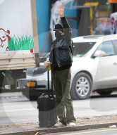 Exclusive - Charlotte Gainsbourg Hails A Cab - NYC