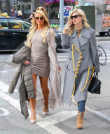 Pregnant Nicky Hilton Steps Out With Sister Paris - NYC