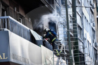 GREECE-ATHENS-EXPLOSION-BUILDING