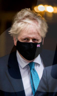 Prime Minister Boris Johnson departs No10 Downing Street for Prime Minister's Questions.