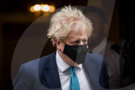 Prime Minister Boris Johnson departs No10 Downing Street for Prime Minister's Questions.