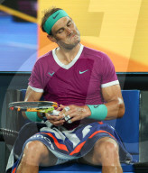 TENNIS - Rafael Nadal feiert den Sieg gegen Berettini am Australian Open