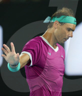 TENNIS - Rafael Nadal feiert den Sieg gegen Berettini am Australian Open