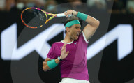 TENNIS - Rafael Nadal feiert den Sieg gegen Berettini am Australian Open