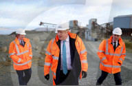 Prime Minister Boris Johnson visits North Wales