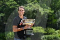 TENNIS - Rafael Nadal feiert seinen 21. Grand-Slam-Titel in Melbourne