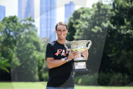 TENNIS - Rafael Nadal feiert seinen 21. Grand-Slam-Titel in Melbourne