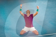 TENNIS - Rafael Nadal feiert seinen 21. Grand-Slam-Titel in Melbourne