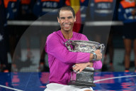 TENNIS - Rafael Nadal feiert seinen 21. Grand-Slam-Titel in Melbourne