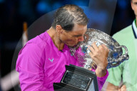 TENNIS - Rafael Nadal feiert seinen 21. Grand-Slam-Titel in Melbourne