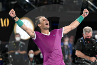 TENNIS - Rafael Nadal feiert seinen 21. Grand-Slam-Titel in Melbourne