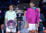 TENNIS - Rafael Nadal feiert seinen 21. Grand-Slam-Titel in Melbourne