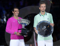 TENNIS - Rafael Nadal feiert seinen 21. Grand-Slam-Titel in Melbourne