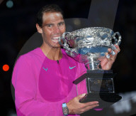 TENNIS - Rafael Nadal feiert seinen 21. Grand-Slam-Titel in Melbourne