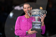 TENNIS - Rafael Nadal feiert seinen 21. Grand-Slam-Titel in Melbourne