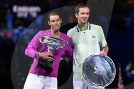 TENNIS - Rafael Nadal feiert seinen 21. Grand-Slam-Titel in Melbourne