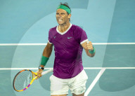 TENNIS - Rafael Nadal feiert seinen 21. Grand-Slam-Titel in Melbourne
