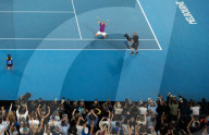 TENNIS - Rafael Nadal feiert seinen 21. Grand-Slam-Titel in Melbourne