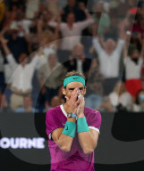 TENNIS - Rafael Nadal feiert seinen 21. Grand-Slam-Titel in Melbourne