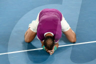 TENNIS - Rafael Nadal feiert seinen 21. Grand-Slam-Titel in Melbourne