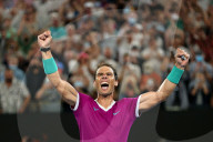 TENNIS - Rafael Nadal feiert seinen 21. Grand-Slam-Titel in Melbourne