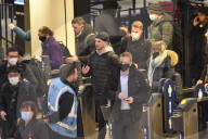 Commuters arriving at Waterloo Station