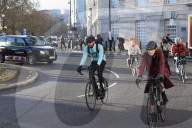 Cyclists on the Milbank, first week since Highway code changes.