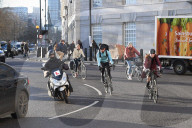 Cyclists on the Milbank, first week since Highway code changes.