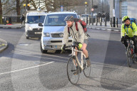 Cyclists on the Milbank, first week since Highway code changes.