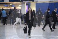 Commuters arriving at Waterloo Station