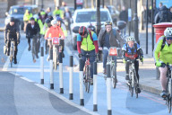 Cyclists on the Milbank, first week since Highway code changes.