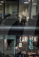 Commuters going back to work in London