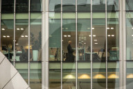 Commuters going back to work in London