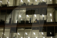 Commuters going back to work in London