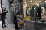 Commuters going back to work in London