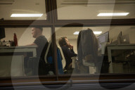 Commuters going back to work in London