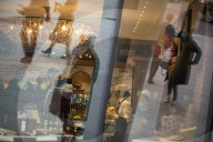 Commuters going back to work in London