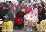 Prince Charles and Camilla, the Duchess of Cornwall visit China town in London to celebrate the Luna New Year.