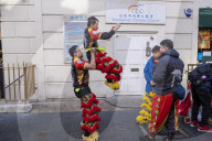 China Town in London celebrates the Luna New Year.