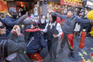 China Town in London celebrates the Luna New Year.