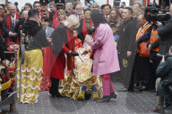 Prince Charles and Camilla, the Duchess of Cornwall visit China town in London to celebrate the Luna New Year.