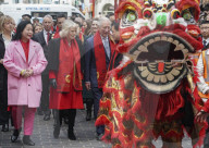 Prince Charles and Camilla, the Duchess of Cornwall visit China town in London to celebrate the Luna New Year.