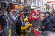 China Town in London celebrates the Luna New Year.