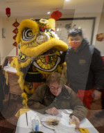 China Town in London celebrates the Luna New Year.