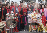 Prince Charles and Camilla, the Duchess of Cornwall visit China town in London to celebrate the Luna New Year.