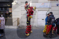 China Town in London celebrates the Luna New Year.