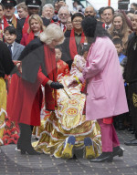 Prince Charles and Camilla, the Duchess of Cornwall visit China town in London to celebrate the Luna New Year.
