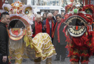 Prince Charles and Camilla, the Duchess of Cornwall visit China town in London to celebrate the Luna New Year.